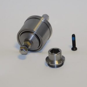 Drillstarter Pro set with drive unit, flywheel adapter and replacement locking screw